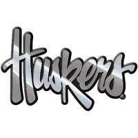 Nebraska Cornhuskers Auto Emblem - Silver