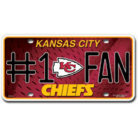 Kansas City Chiefs License Plate #1 Fan