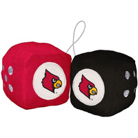 Louisville Cardinals Fuzzy Dice CO