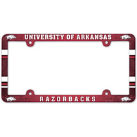 Arkansas Razorbacks License Plate Frame - Full Color