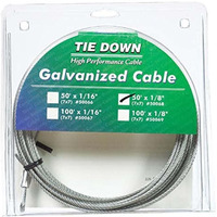 PRE-CUT CABLE50'GALV1/8" (Pack of 1)