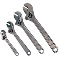 WRENCH ADJUSTABLE SET  4PIECE BLACK OXIDE FINISH