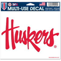 Nebraska Cornhuskers Decal 5x6 Ultra Color