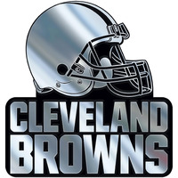 Cleveland Browns Auto Emblem - Silver