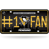 Pittsburgh Penguins License Plate  - #1 FAN - Special Order