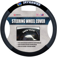 Kansas Jayhawks Steering Wheel Cover Mesh Style CO