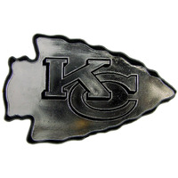 Kansas City Chiefs Auto Emblem - Silver