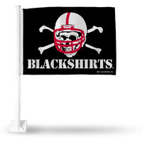 Nebraska Cornhuskers Flag Car Blackshirts