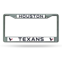 Houston Texans License Plate Frame Chrome
