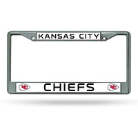 Kansas City Chiefs License Plate Frame Chrome