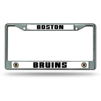 Boston Bruins License Plate Frame Chrome