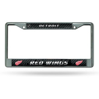 Detroit Red Wings License Plate Frame Chrome