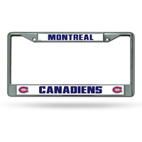 Montreal Canadiens License Plate Frame Chrome