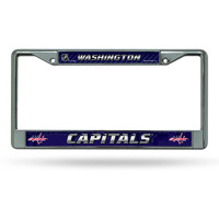 Washington Capitals License Plate Frame Chrome