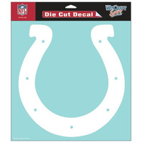 Indianapolis Colts Decal 8x8 Die Cut White