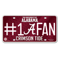 Alabama Crimson Tide License Plate #1 Fan