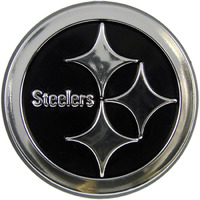 Pittsburgh Steelers Auto Emblem - Silver