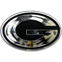 Georgia Bulldogs Auto Emblem - Silver