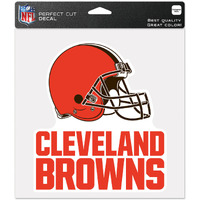 Cleveland Browns Decal 8x8 Die Cut Color