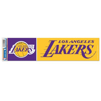 Los Angeles Lakers Decal 3x12 Bumper Strip Style