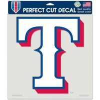 Texas Rangers Decal 8x8 Die Cut Color