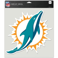 Miami Dolphins Decal 8x8 Die Cut Color