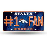 Denver Broncos License Plate #1 Fan