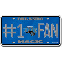 Orlando Magic License Plate #1 Fan - Special Order