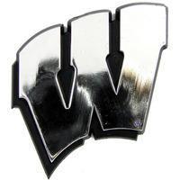Wisconsin Badgers Auto Emblem - Silver