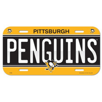 Pittsburgh Penguins License Plate Plastic
