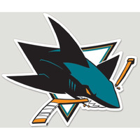 San Jose Sharks Decal 8x8 Perfect Cut Color