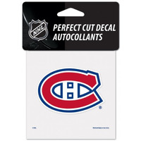 Montreal Canadiens Decal 4x4 Perfect Cut Color