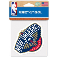 New Orleans Pelicans Decal 4x4 Perfect Cut Color