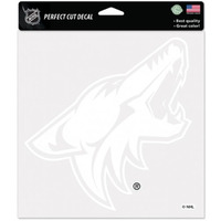 Arizona Coyotes Decal 8x8 Perfect Cut White - Special Order