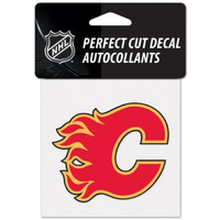 Calgary Flames Decal 4x4 Perfect Cut Color