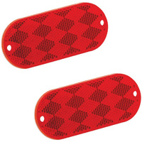 OBLONG REFLECTOR #92 RED