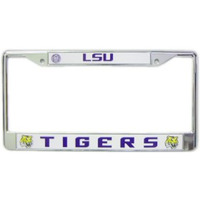 LSU Tigers License Plate Frame Chrome