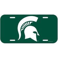 Michigan State Spartans Plastic License Plate