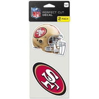 San Francisco 49ers Set of 2 Die Cut Decals