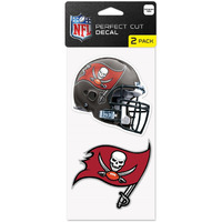 Tampa Bay Buccaneers Decal 4x4 Perfect Cut Set of 2