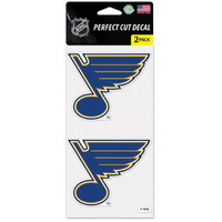 St. Louis Blues Decal 4x4 Perfect Cut Set of 2