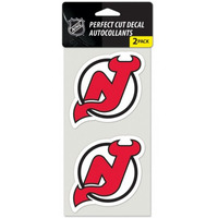 New Jersey Devils Decal 4x4 Perfect Cut Set of 2