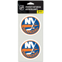 New York Islanders Decal 4x4 Perfect Cut Set of 2