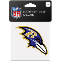 Baltimore Ravens Decal 4x4 Perfect Cut Color