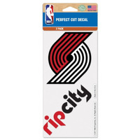 Portland Trail Blazers Decal 4x4 Perfect Cut Set of 2
