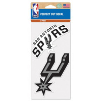 San Antonio Spurs Decal 4x4 Perfect Cut Set of 2