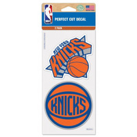 New York Knicks Decal 4x4 Perfect Cut Set of 2