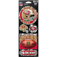 San Francisco 49ers Stickers Prismatic