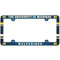 Michigan Wolverines License Plate Frame - Full Color