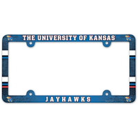 Kansas Jayhawks License Plate Frame - Full Color